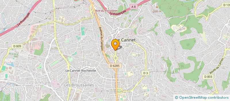 localisation de l'entreprise MADAME ANDRE LECHOPIER à LE CANNET