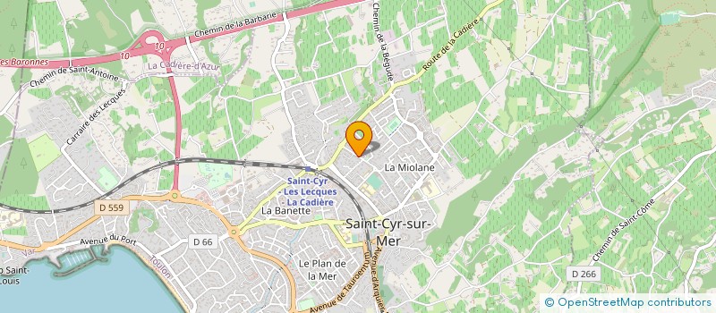 localisation de l'entreprise MADAME ANDRE PONS à SAINT-CYR-SUR-MER