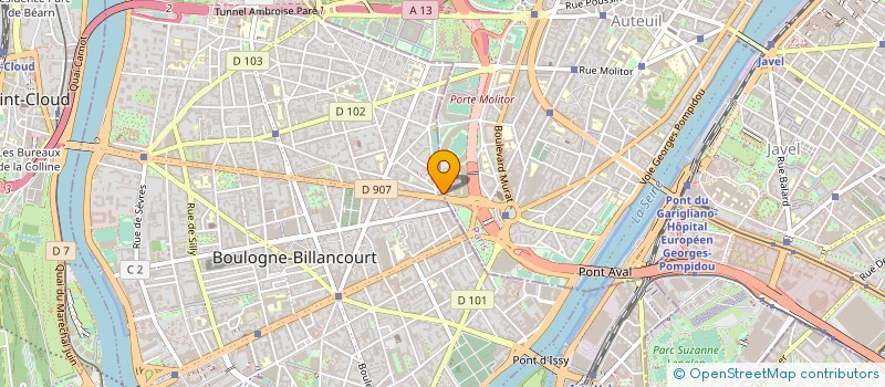localisation de l'entreprise MADAME ANDRE ROLINAT à BOULOGNE-BILLANCOURT