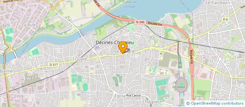 localisation de l'entreprise MADAME ANDREA AGNIEL  DECINES-CHARPIEU