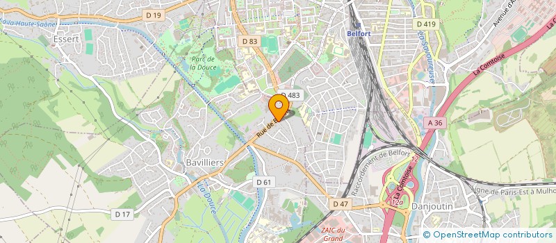 localisation de l'entreprise MADAME ANDREA ANDREA VASASS  BAVILLIERS