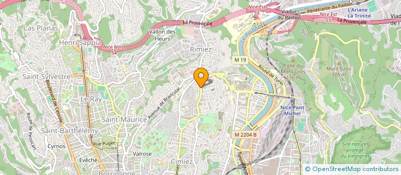 localisation de l'entreprise MADAME ANDREA AZZINNARI  NICE