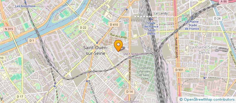 localisation de l'entreprise MADAME ANDREA BANKI à SAINT-OUEN-SUR-SEINE