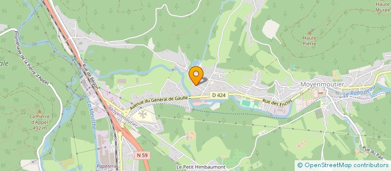 localisation de l'entreprise MADAME ANDREA BARTHELEMY  MOYENMOUTIER