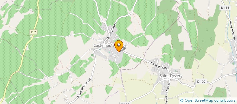 localisation de l'entreprise MADAME ANDREA BERTOLINO  CASTELNAU-VALENCE