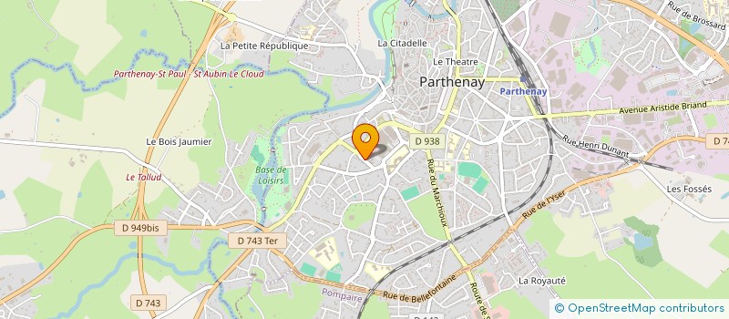 localisation de l'entreprise MADAME ANDREA BESNARD  PARTHENAY