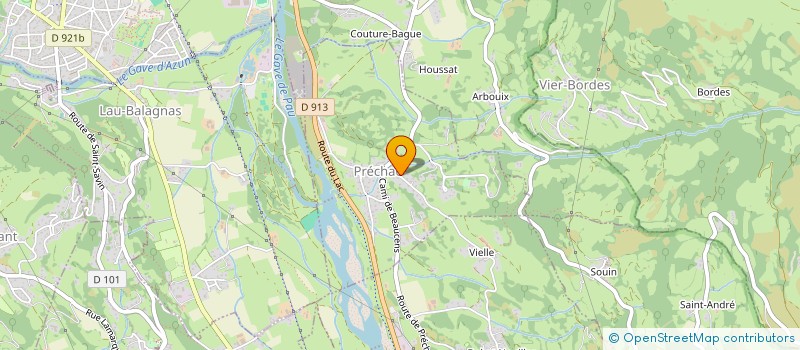 localisation de l'entreprise MADAME ANDREA BETTS  PRECHAC