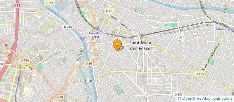 localisation de l'entreprise MADAME ANDREA CAILLEMER  SAINT-MAUR-DES-FOSSES