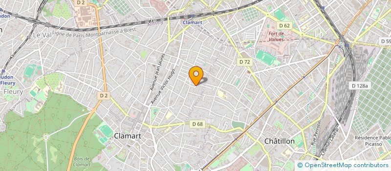 localisation de l'entreprise MADAME ANDREA CERVANTES GAVE à CLAMART