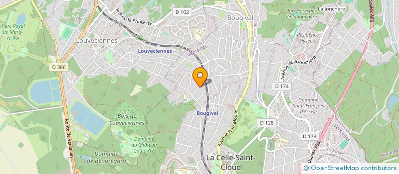 localisation de l'entreprise MADAME ANDREA CHARRY CORREA  BOUGIVAL