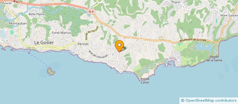 localisation de l'entreprise MADAME ANDREA CREISSELS  LE GOSIER