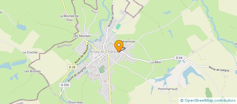 localisation de l'entreprise MADAME ANDREA CRISTEA  AINAY-LE-CHATEAU