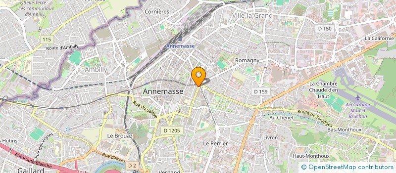 localisation de l'entreprise MADAME ANDREA DA CRUZ VIEIRA  ANNEMASSE