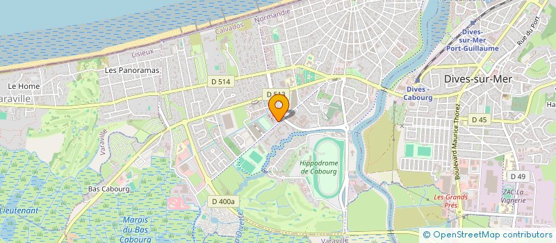 localisation de l'entreprise MADAME ANDREA DAGORNO  CABOURG