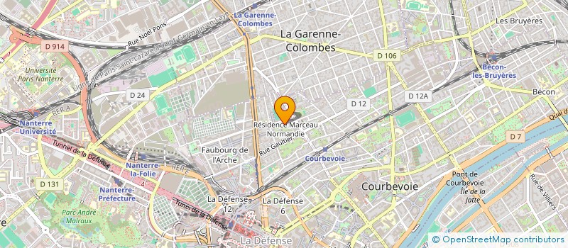 localisation de l'entreprise MADAME ANDREA DE BORTOLI à COURBEVOIE