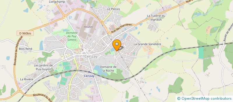 localisation de l'entreprise MADAME ANDREA DE GOIS CORREIA  CERIZAY