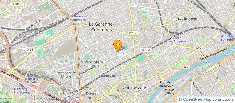 localisation de l'entreprise MADAME ANDREA DE VILLIERS à COURBEVOIE