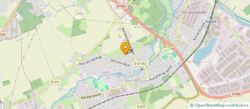 localisation de l'entreprise MADAME ANDREA DEBELVALET  BLENDECQUES