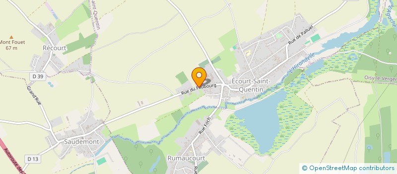 localisation de l'entreprise MADAME ANDREA DECARNIN  ECOURT-SAINT-QUENTIN