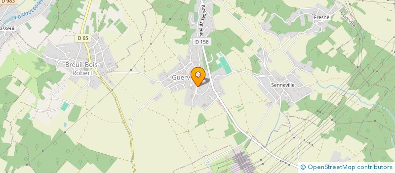 localisation de l'entreprise MADAME ANDREA DECAUDIN  GUERVILLE