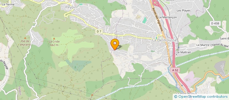 localisation de l'entreprise MADAME ANDREA DESBORDES  LA DESTROUSSE