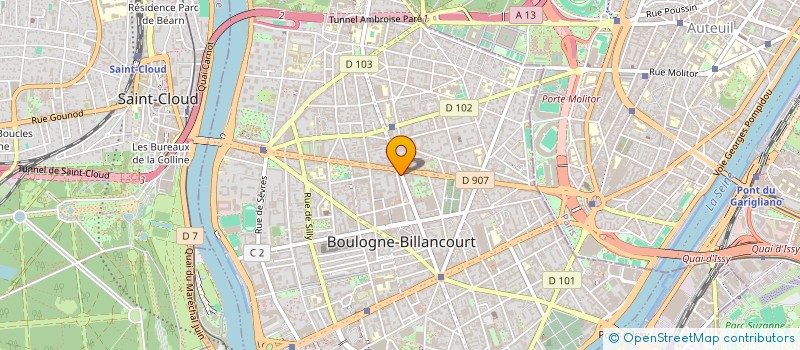 localisation de l'entreprise MADAME ANDREA DEZELLUS à BOULOGNE-BILLANCOURT