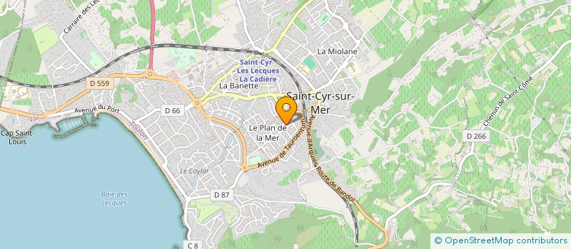 localisation de l'entreprise MADAME ANDREA DOMINGUES à SAINT-CYR-SUR-MER