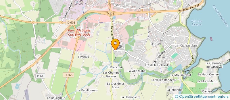 localisation de l'entreprise MADAME ANDREA ESCOBAR  LA RICHARDAIS