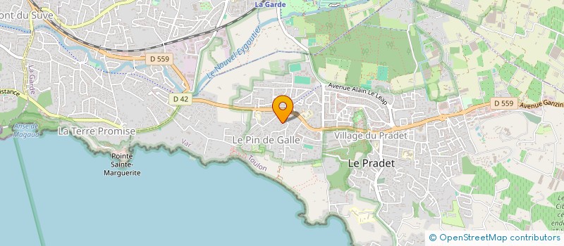 localisation de l'entreprise MADAME ANDREA ESNAY  LE PRADET