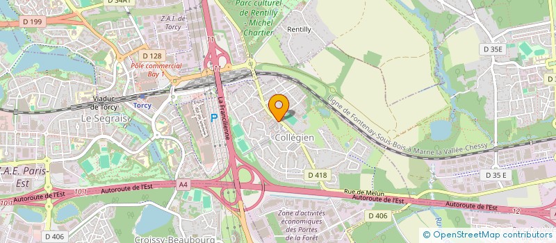 localisation de l'entreprise MADAME ANDREA FERNANDES  COLLEGIEN