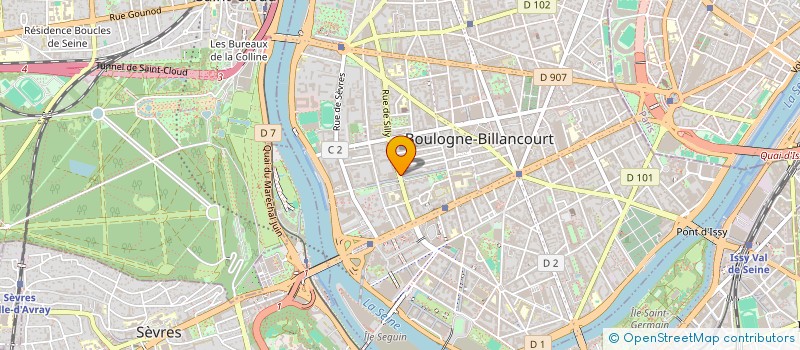 localisation de l'entreprise MADAME ANDREA FIELD à BOULOGNE-BILLANCOURT