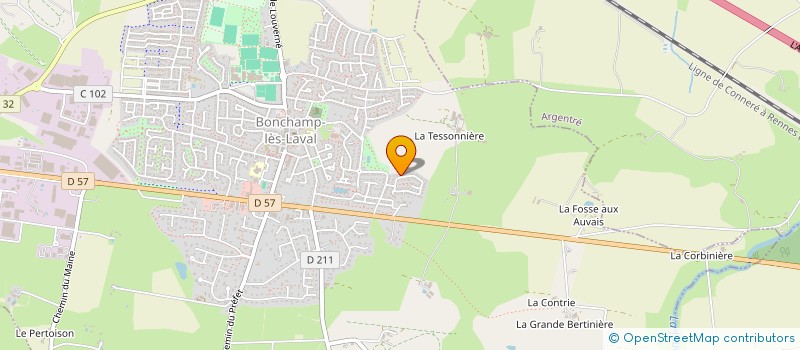localisation de l'entreprise MADAME ANDREA FOURNIER à BONCHAMP-LES-LAVAL