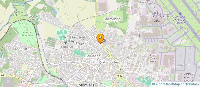 localisation de l'entreprise MADAME ANDREA FRACCACRETA à COLOMIERS