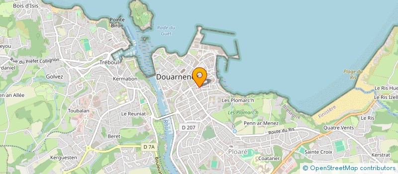 localisation de l'entreprise MADAME ANDREA GALLAGHER  DOUARNENEZ