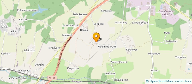 localisation de l'entreprise MADAME ANDREA GERARD  ELVEN