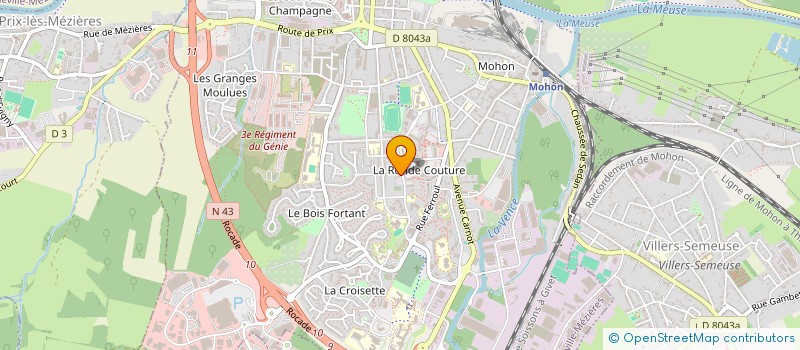 localisation de l'entreprise MADAME ANDREA GOMES  CHARLEVILLE-MEZIERES