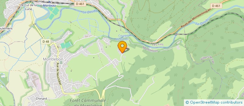 localisation de l'entreprise MADAME ANDREA GONCALVES  MONTLEBON