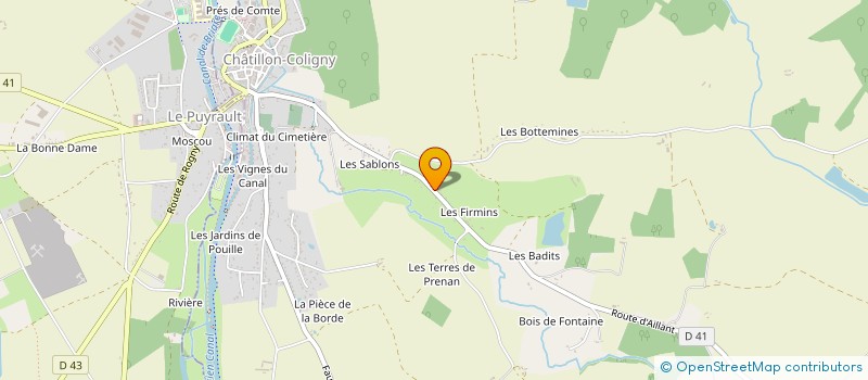 localisation de l'entreprise MADAME ANDREA GRUAIS à CHATILLON-COLIGNY