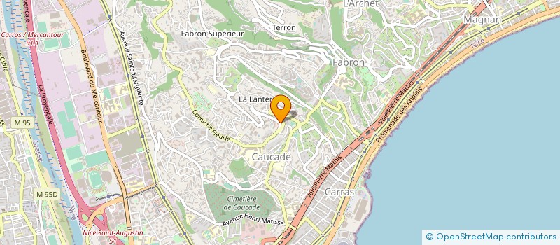 localisation de l'entreprise MADAME ANDREA HATLE à NICE