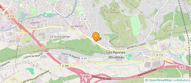 localisation de l'entreprise MADAME ANDREA HERMITE à LES PENNES-MIRABEAU