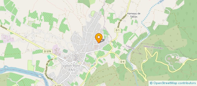 localisation de l'entreprise MADAME ANDREA HOUX à VALLON-PONT-D'ARC