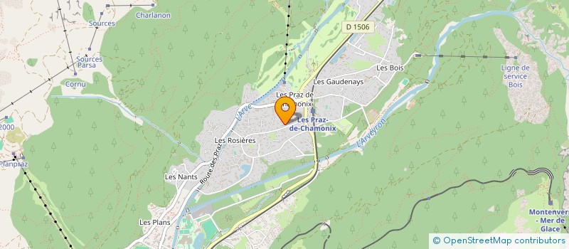 localisation de l'entreprise MADAME ANDREA JOAN SWAN  CHAMONIX-MONT-BLANC