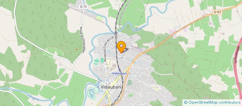 localisation de l'entreprise MADAME ANDREA JULES  VIDAUBAN