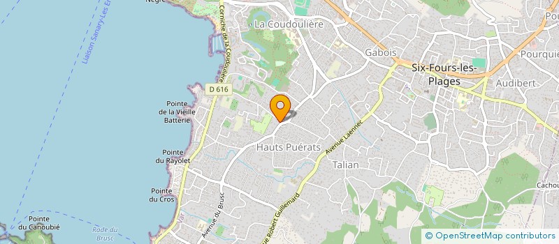 localisation de l'entreprise MADAME ANDREA KOLDINSKA à SIX-FOURS-LES-PLAGES