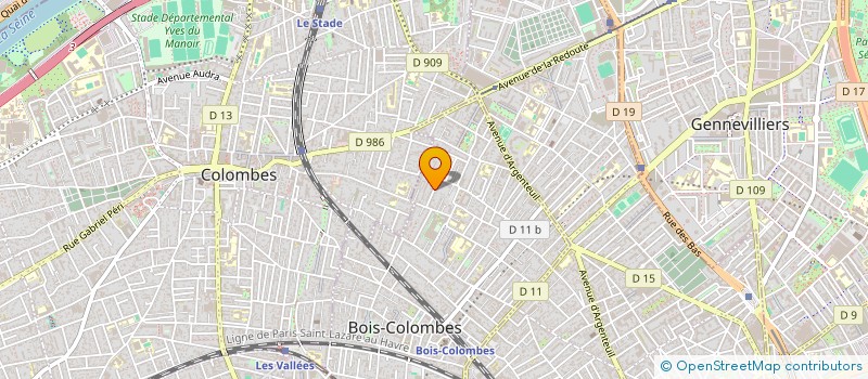 localisation de l'entreprise MADAME ANDREA LANDROT à BOIS-COLOMBES