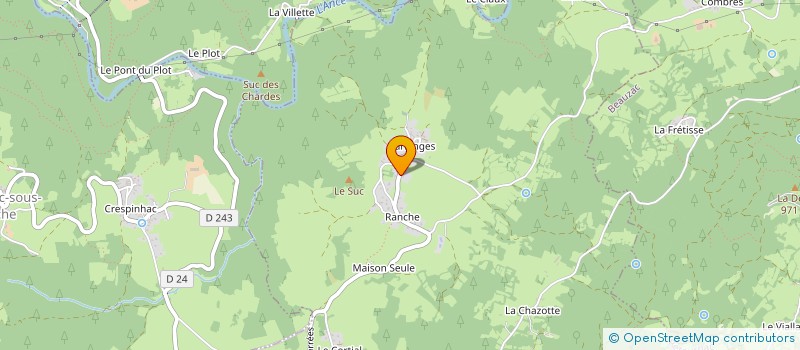 localisation de l'entreprise MADAME ANDREA LAURENT à RETOURNAC
