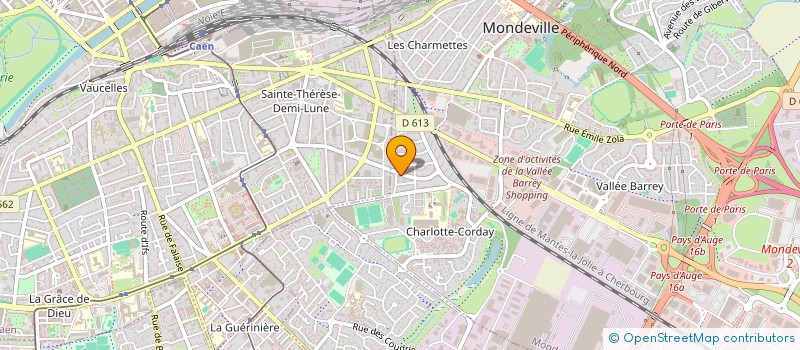 localisation de l'entreprise MADAME ANDREA LECOUFLET  MONDEVILLE