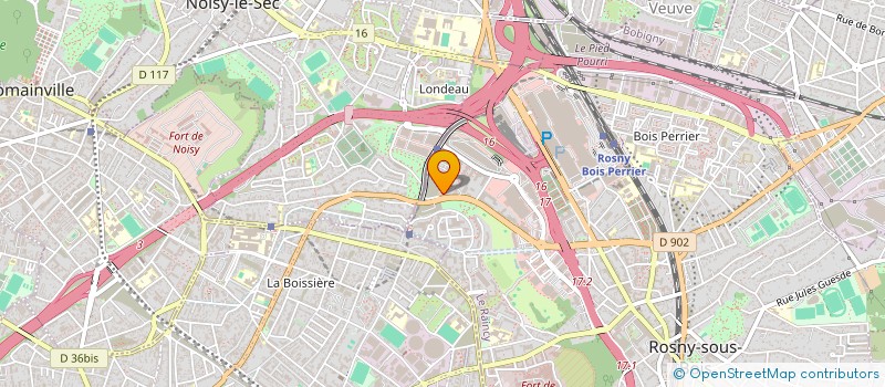 localisation de l'entreprise MADAME ANDREA LEITE  ROSNY-SOUS-BOIS