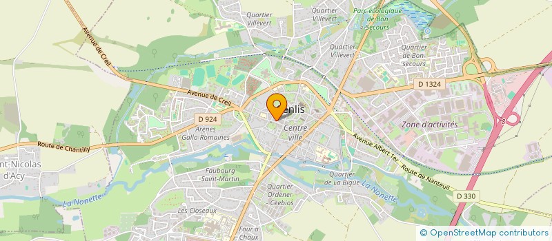 localisation de l'entreprise MADAME ANDREA LEPAGE  SENLIS