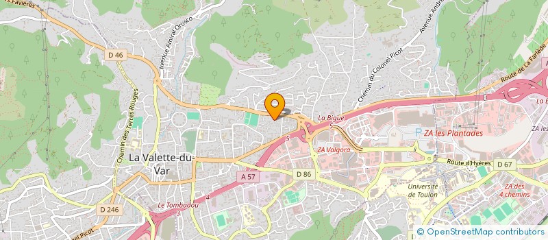 localisation de l'entreprise MADAME ANDREA MARGUET  TOULON